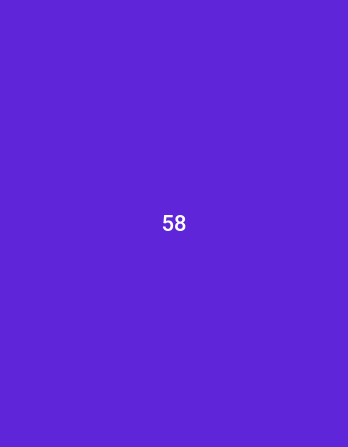 The image is a solid purple background with the number 58 in white text centered in the image. The coordinates provided correspond to a location in Gresik, Indonesia.