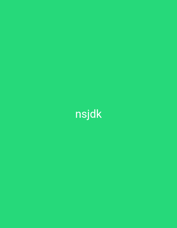 A bright green background with the white text "nsjdk" centered in the middle. The location in the city of Nsugpe, Nigeria is not applicable to this image as it is a simple graphic with text.