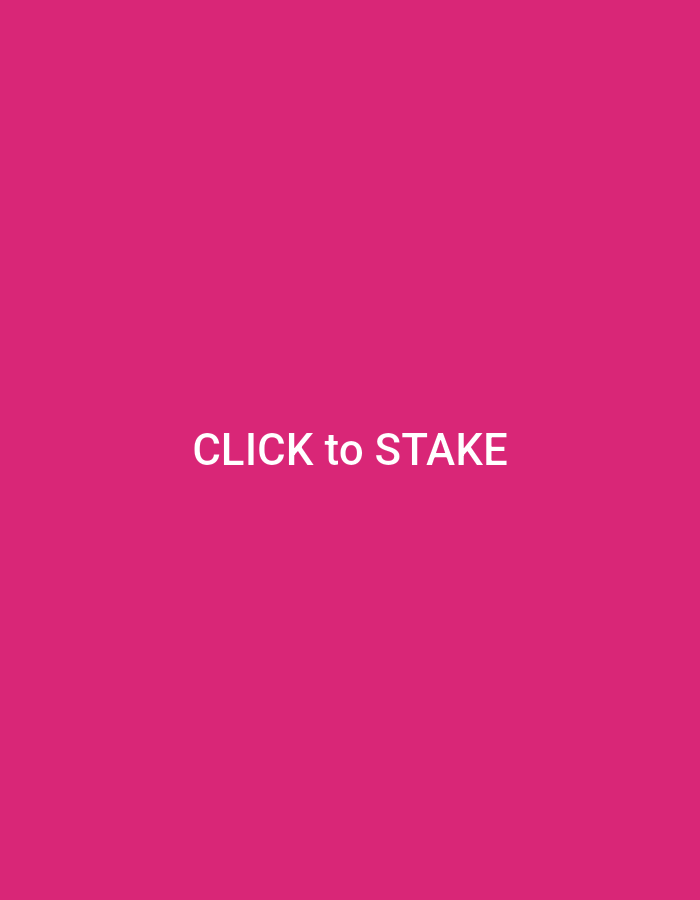 The image is a magenta-colored background with the white text "CLICK to STAKE" centered in the image. There are no people, subjects, objects, actions, interactions, or environmental elements besides the color and text. There is no location in Galabovo, Bulgaria, identifiable in the image.