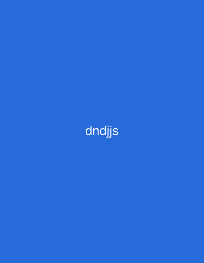 A blue background with the white text "dndjjs" centered. There is no indication of location.