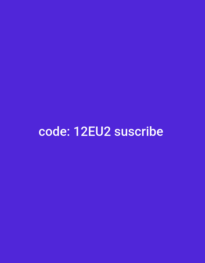 A purple background with the text "code: 12EU2 suscribe" in white letters is present in the image. Gavisse, France, is not mentioned or depicted in the image.