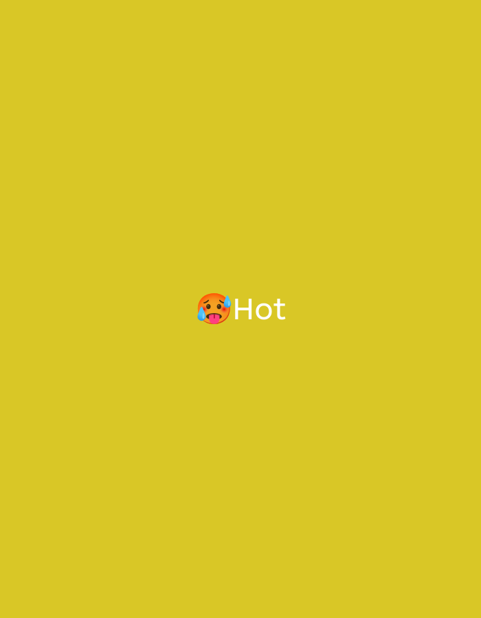 The image is a simple, digitally created graphic on a solid yellow background. In the center of the image, there is an emoji depicting a face with sweat drops and its tongue sticking out, commonly known as the "hot face" emoji. To the right of the emoji is the word "Hot" written in white text. The image does not contain any elements related to the city of Ketegan, Indonesia, or any real-world environment.