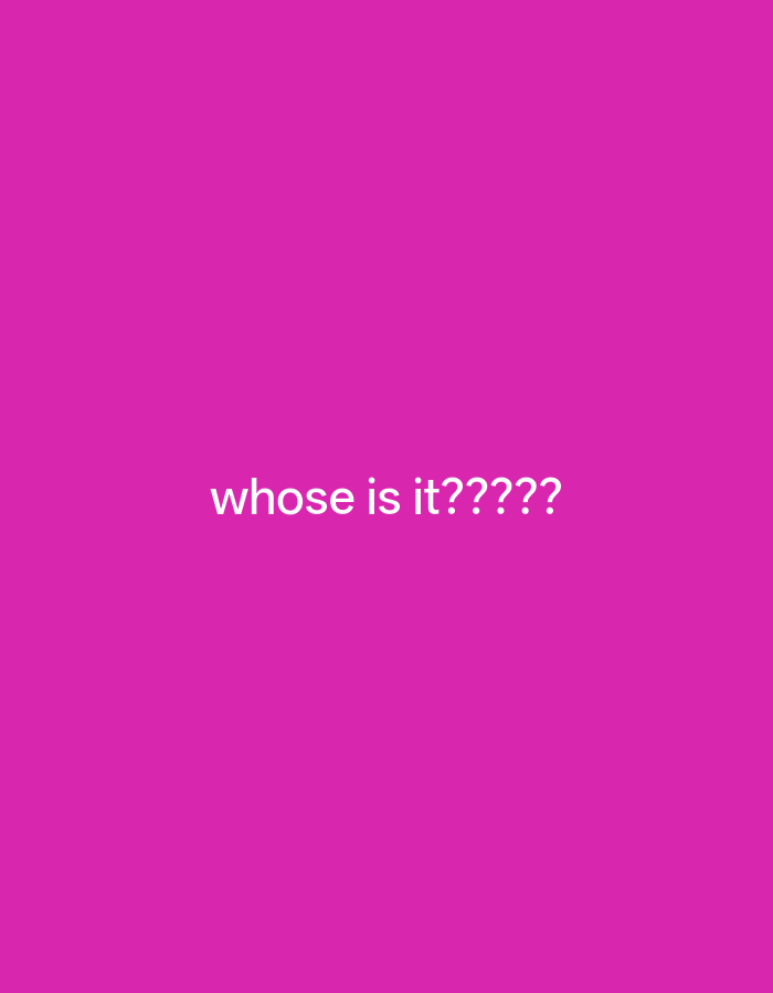 The image shows a bright pink background with the text "whose is it?????" in white, centered vertically and horizontally. There is no information about Payagaboh, Indonesia, or any specific scene within a city. The image is solely a text overlay on a plain background.