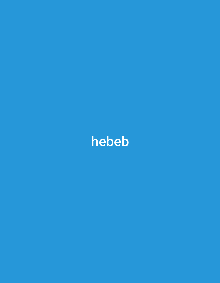The image displays a minimalist graphic featuring a solid, vibrant blue background. Centered both horizontally and vertically on this blue canvas is the word "hebeb," rendered in a clean, white sans-serif typeface. There are no other subjects, objects, people, or discernible features within the frame, making the text the sole focal point. The blue color is uniform and consistent across the entire image, suggesting a plain digital background or a simple graphic design. No specific activity or event is taking place, and there are no visible cues for time of day, weather conditions, or emotional context. The image is presented within the context of Yerevan, Armenia, though no geographical features are depicted in the visual content itself.