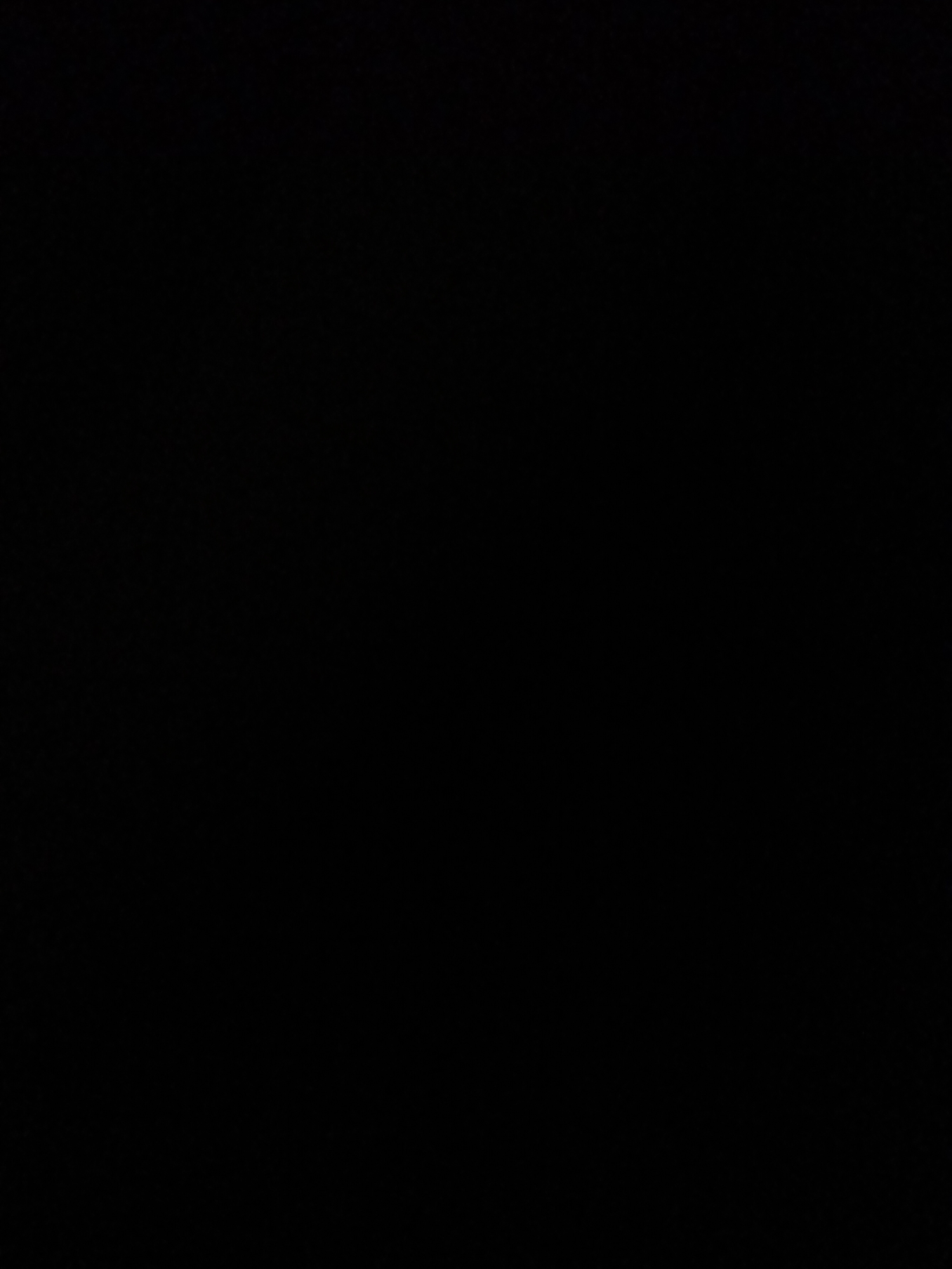 The media file is a completely black image. There are no subjects, objects, scenes, activities, or details visible. Therefore, no text is visible either.