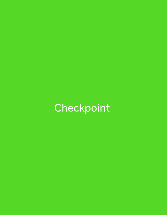 The image is a screenshot of a plain, bright green background with the word "Checkpoint" written in white, sans-serif text centered horizontally. The text is positioned slightly below the vertical center of the image. There are no people, objects, or discernible scene elements other than the text and the green background. The activity or event taking place is not evident from the image. There are no specific details about the time of day, weather, or location cues. The text "Checkpoint" is the only visible text. The location context provided is Wuro Sani, Nigeria, but this information cannot be visually inferred from the image itself.