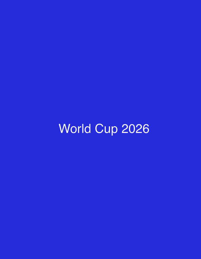 The image is a plain blue background with white text centered on it that reads "World Cup 2026". There are no other objects or people visible in the image.
