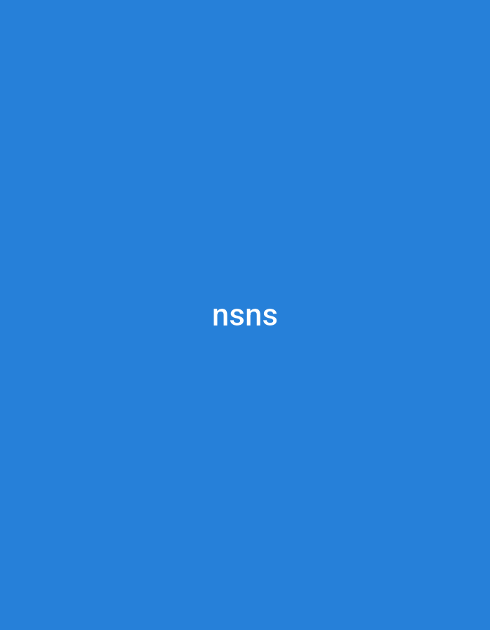 The image features the white text "nsns" centrally positioned on a solid, uniform blue background. There are no people, objects, or discernible real-world elements present in the scene. The image appears to be a simple graphic or digital display, rather than a photograph of an activity or event. The background is a consistent medium blue color, while the text is rendered in white, lowercase letters. No time of day, weather, or emotional cues are conveyed. The only visible text is "nsns". The provided context indicates the location as Yerevan, Armenia, though no visual indicators for this location are present in the image itself.