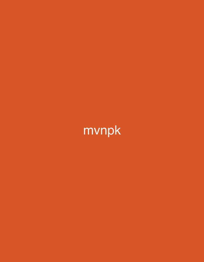 The image displays a solid, uniform orange background. Centered horizontally and vertically within this field is the five-letter, sans-serif text "mvnpk," rendered in white. No other visual elements are present, such as people, discernible subjects, physical objects, actions, or interactions. The environment is abstract, defined solely by the uniform color and the embedded text. This image is situated in the city of Casablanca, Morocco.