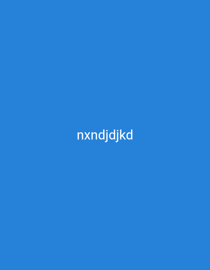 The image is a digital graphic with a solid blue background. In the center, the text "nxndjdjkd" is displayed in white, sans-serif font. There are no people, objects, actions, or interactions depicted. The image does not contain any information about the city of Nsugpe, Nigeria.