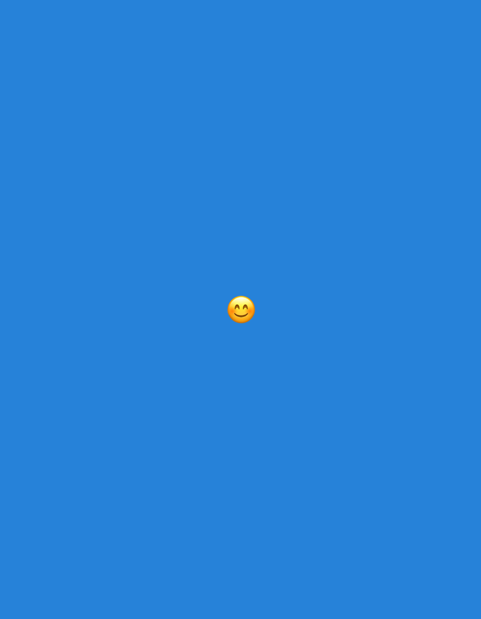 The image displays a single digital emoji, specifically the "grinning face with smiling eyes" (😀) emoticon, centrally positioned against a uniformly solid blue background. No other subjects, objects, people, or actions are discernible. The environment is entirely abstract, consisting solely of the blue color field. There are no visual elements within the image that allow for the identification of a specific geographical location, including the city of Santa Ana, Venezuela, or any other terrestrial setting. The image is purely digital and lacks contextual environmental data.