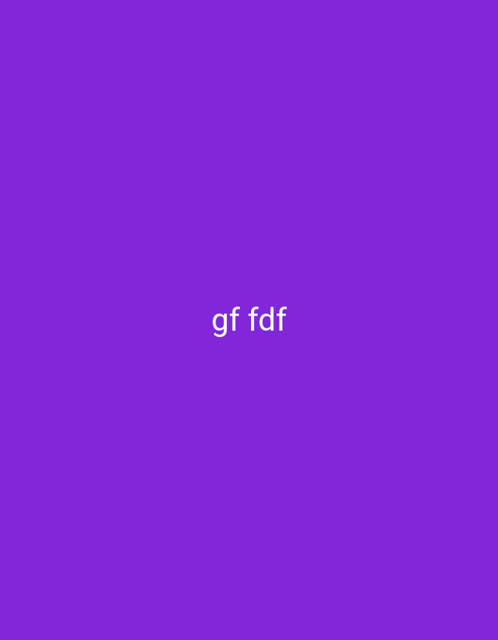A plain purple background features the white text "gf fdf" centered horizontally and vertically. There is no discernible location in Nsugpe, Nigeria, or any other environmental context. No people, subjects, objects, actions, or interactions are present.