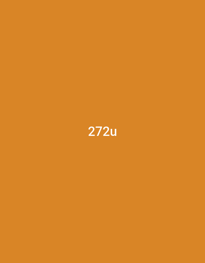 The image displays a plain, solid background in an orange-brown hue, resembling a burnt orange or terracotta color. There are no discernible subjects such as people or other objects in the frame, apart from text. No activity or event is depicted.
The most notable detail is the white alphanumeric text "272u", which is prominently centered horizontally and vertically on the orange-brown backdrop. The text is rendered in a clear, sans-serif font.
The image provides no visual information regarding the time of day, weather conditions, or specific location cues that would tie it to Yerevan, Armenia, or any other geographical place. There are no elements to suggest any particular emotion. It appears to be a minimalist or placeholder image with a specific code displayed against a uniform colored background.