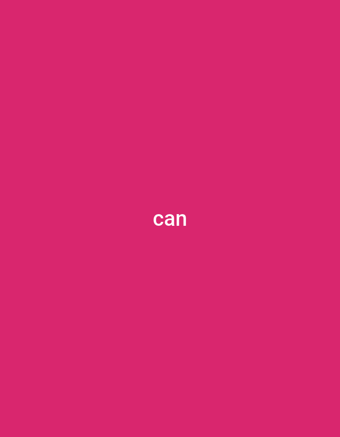 This media file is a solid pink image with the word "can" displayed in white text in the center. There are no people, objects, or a discernible scene or setting. No activity or event is taking place. There are no notable details about time of day, weather, or location cues. The only visible text is "can". The location context provided is Jauro Shomwa, Nigeria, but this is not visually represented in the image.