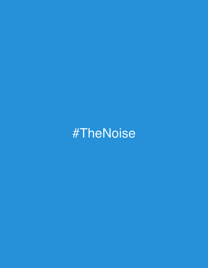 The image features a blue background with the white text "#TheNoise" centered on the screen. There are no other visible objects, people, or contextual elements. There is no location, city, or environment visible in the image, so a forensic description of a place like Sarapul, Russia, is not possible.