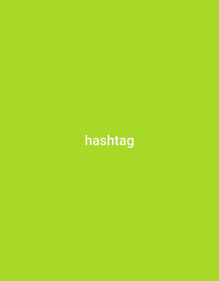 The image is a digital rendering of the word "hashtag" in white, centered on a bright green background. The word is in all lowercase letters and appears to be in a sans-serif font. There are no people, objects, or actions depicted in the image. The image has no discernible connection to Anapskaya, Russia.
