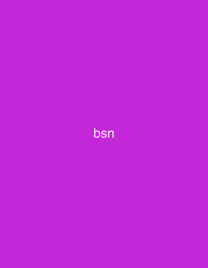 The image features a solid, uniform magenta-purple background. Centered horizontally and slightly above the vertical midpoint of the frame, the lowercase letters "bsn" are rendered in plain white, sans-serif text. There are no other discernible subjects, objects, figures, or environmental features present. The image provides no visual cues, landmarks, or contextual information to indicate a specific geographic location, including the city of Casablanca, Morocco.
