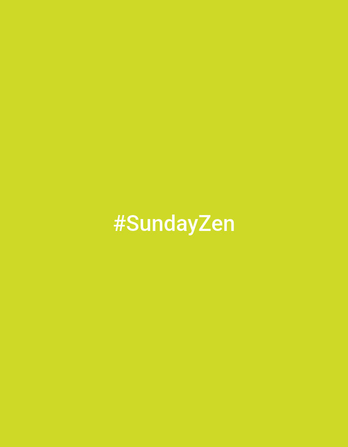 The image is a solid, bright lime green background with the hashtag "#SundayZen" written in white, sans-serif font in the center. There is no information about the city of Gävle, Sweden, within the image itself. The scene is entirely composed of the colored background and the text.