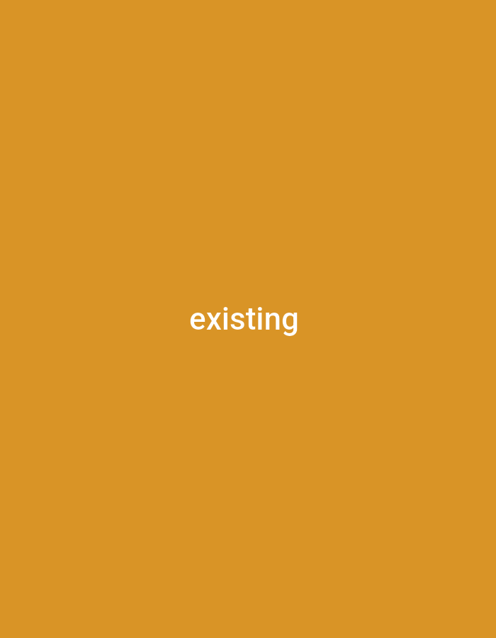 The image is a solid, plain background of a yellowish-orange color. In the center of the image, the word "existing" is displayed in white, sans-serif text. There are no other objects, people, or discernible environmental features visible in the image. The location in the city of Wuro Sani, Nigeria is not depicted or suggested by the image content.
