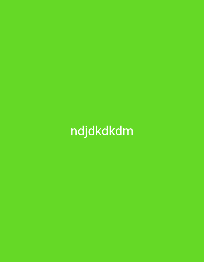 The image shows the text "ndjdkdkdm" centered on a plain lime green background. There are no people, subjects, objects, actions, or interactions visible. The environment is a simple, solid color. There is no indication of the city of Nsugpe, Nigeria, or any other specific location.
