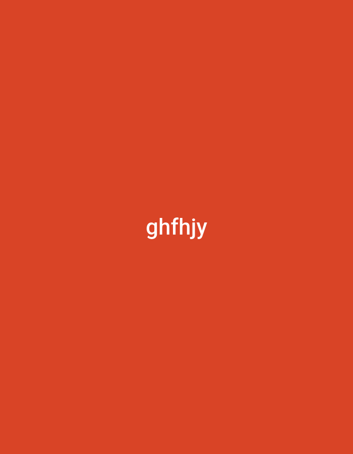 The image displays a solid, vibrant orange-red background. Centered horizontally and vertically on this background is a single word in white, sans-serif text: "ghfhjy". There are no other subjects, objects, or discernible scenes present. No activity or event is taking place. The image lacks any visual cues regarding time of day, weather, or specific location, although the provided context suggests Yerevan, Armenia. The overall impression is minimalist, focusing solely on the bold color and the central text.