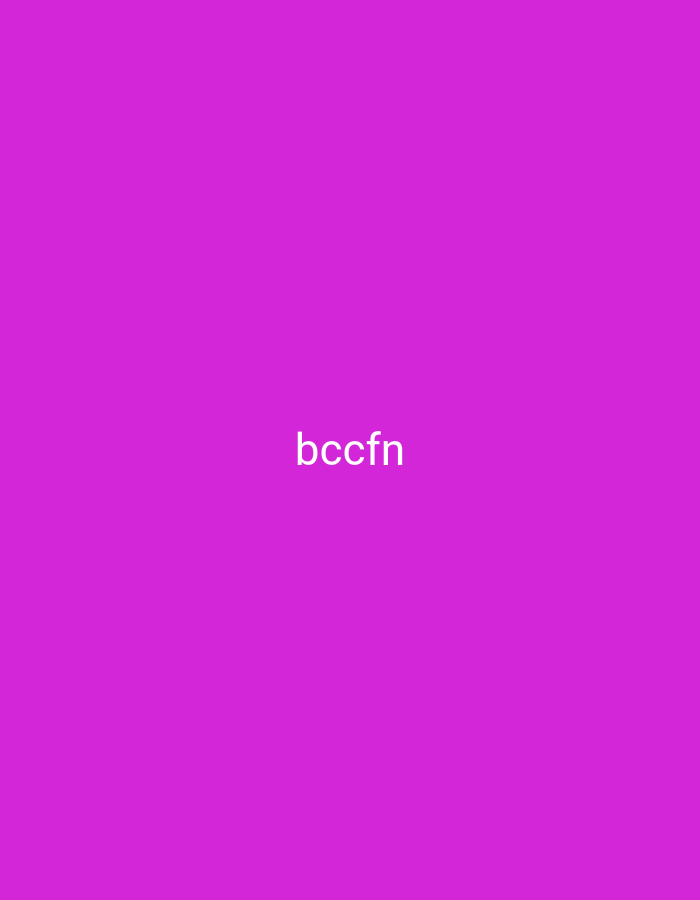 The image is a plain magenta background with the text "bccfn" in white, centered vertically and horizontally. There is no discernible location in the city of Nsugpe, Nigeria, or any other geographical context within the image. There are no people, subjects, objects, actions, or interactions depicted.
