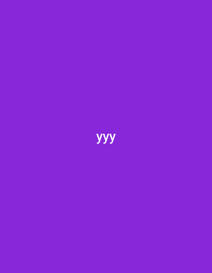 The image shows the letters "yyy" in white text centered on a solid purple background. There are no indications of Yerevan, Armenia, people, subjects, objects, actions, interactions, or specific environments.