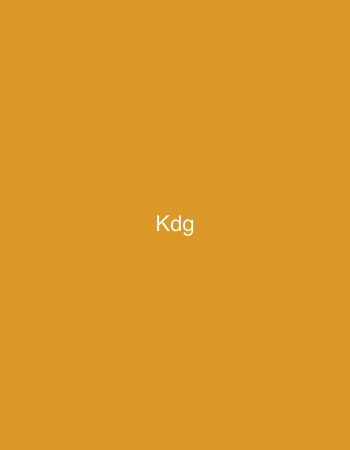 The image displays a solid orange background with the white text "Kdg" centrally positioned. There are no other discernible subjects, objects, people, actions, interactions, or environmental details visible within the image itself. This graphic is presented within the context of the city of Casablanca, Morocco.