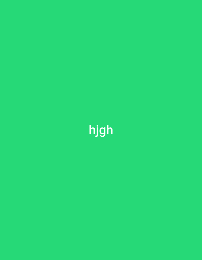 The image displays a uniform, solid green background. Centered horizontally and vertically on this field is the word "hjgh" rendered in white, sans-serif lowercase letters. There are no other discernible subjects, objects, people, actions, or environmental elements present within the frame. The visual data provides no information regarding a specific geographic location, including the city of Yerevan, Armenia.