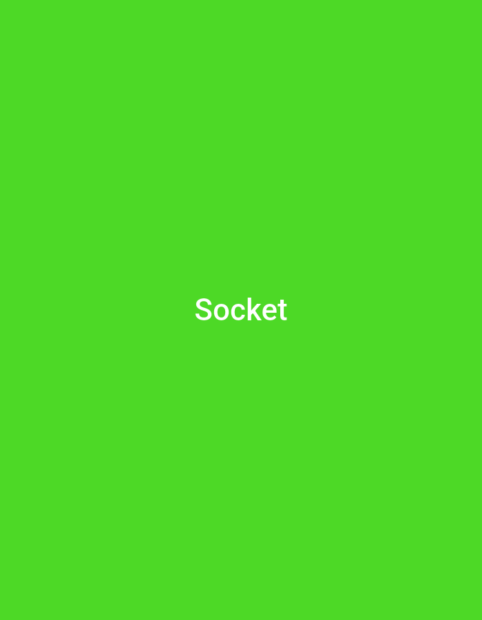 The image is a bright green screen with the word "Socket" centered in white text. There are no other objects, people, or discernible environmental details visible. The location in the city of Jalingo, Nigeria, is not ascertainable from the visual information provided in the image.