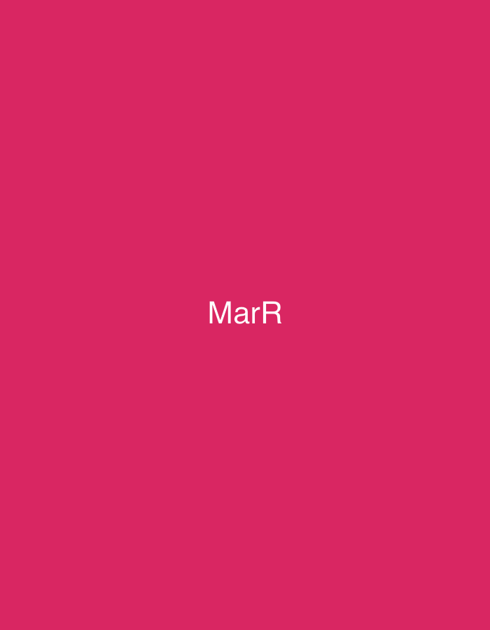 This image is a digital graphic featuring the sans-serif text "MarR" rendered in white, centrally positioned against a solid magenta background. There are no other discernible subjects, objects, or actions depicted. The environment is entirely a digital color field. No visual information within the image suggests a physical location, including the city of Casablanca, Morocco, or any other geographical context.
