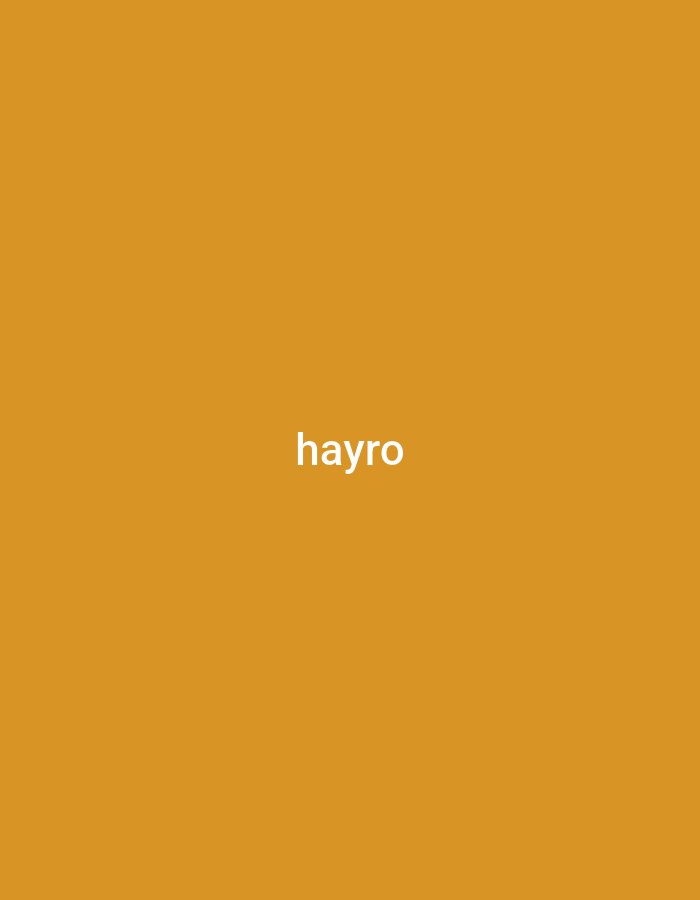 The image contains the word "hayro" in white text against a solid orange background. There is no visible information about the city of Yerevan, Armenia, or any people, subjects, objects, actions, or interactions.