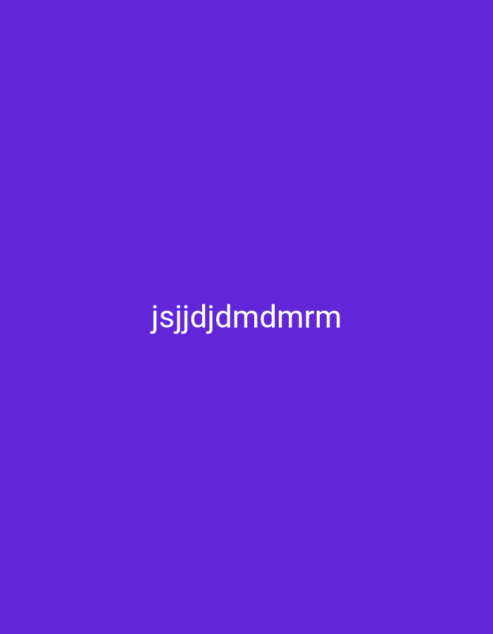 The image is a solid purple background with the text "jsjjdjdmdmrm" displayed in white, centered horizontally and vertically. There is no discernible location in Nsugpe, Nigeria. The image contains no people, subjects, objects, actions, or interactions.
