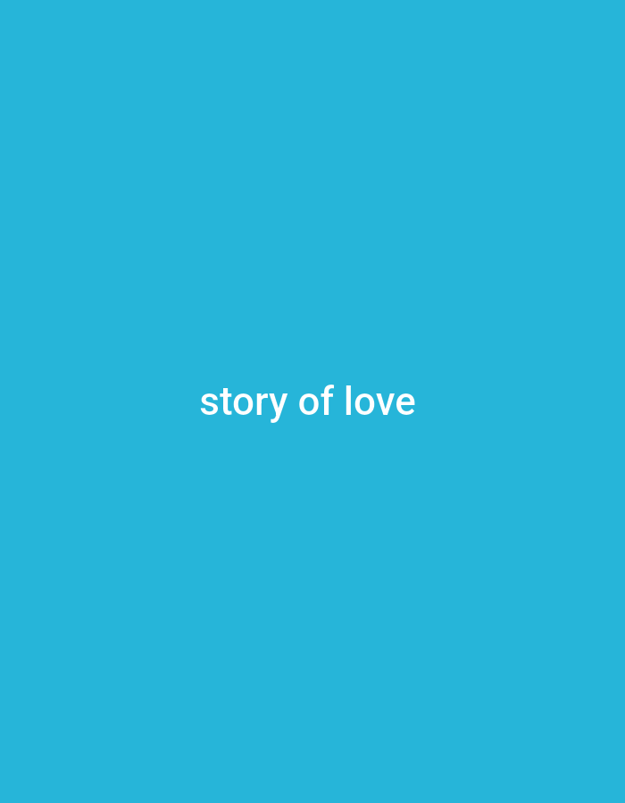 The image shows the phrase "story of love" written in white text against a solid blue background. There is no indication of the city of Gboko, Nigeria in the image.