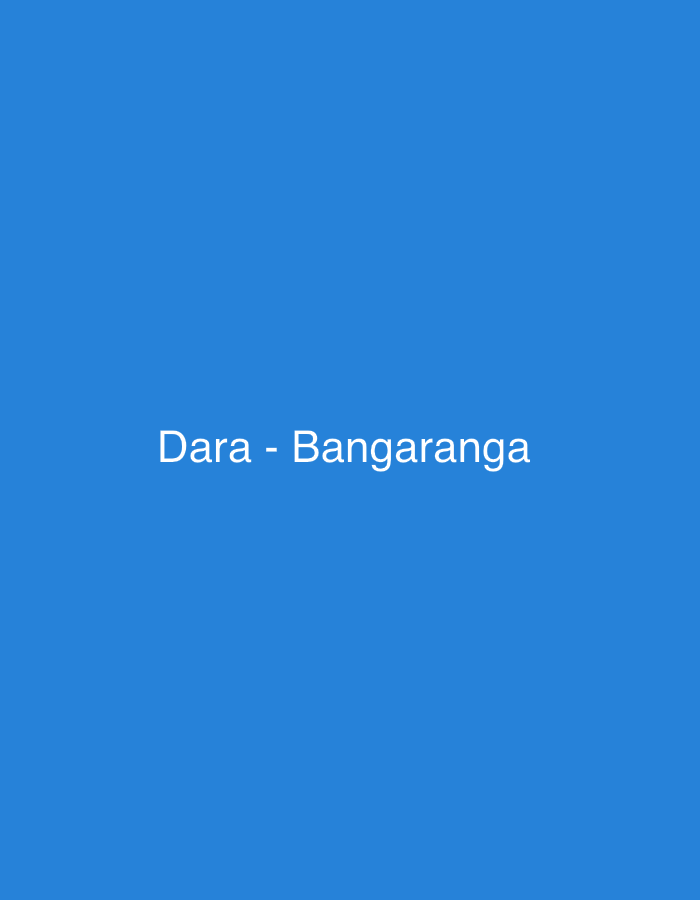 The image displays the text "Dara - Bangaranga" in white font against a solid blue background. There is no indication of location within Lovech, Bulgaria, or any other elements.