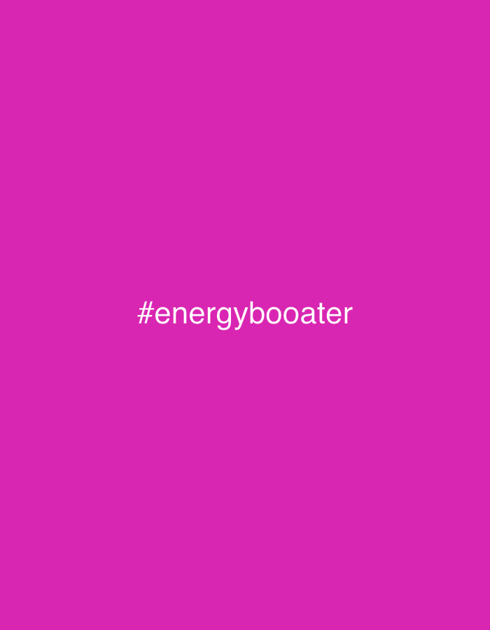The image is a magenta background with the text "#energybooater" in white. There is no information available about Sofia, Bulgaria, people, subjects, objects, actions, or interactions. The image is a digital creation.