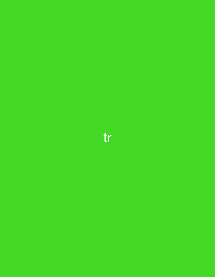 The image features a plain, vibrant green background. Centered on this green field are the two lowercase letters "tr" rendered in white, sans-serif font. There are no other visible subjects, objects, or activities depicted in the image. The scene is entirely graphic, showing only a solid color background with text overlay. The provided location context is Vagharshapat, Armenia.