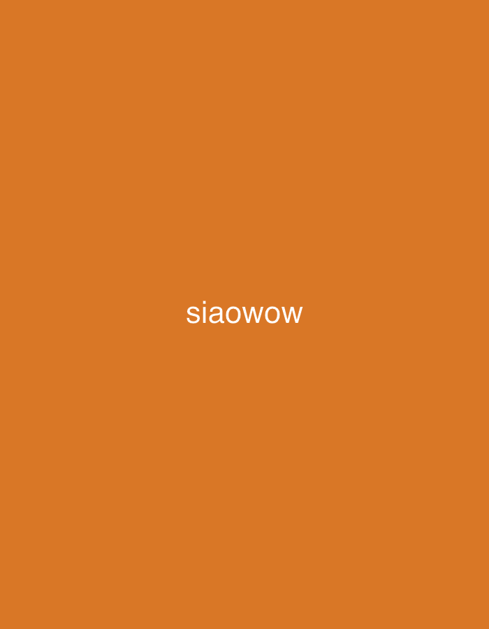 The image is a solid orange background with the text "siaowow" in white centered on the frame. There is no location in Yerevan, Armenia, no people, subjects, objects, actions, interactions, or environmental details visible.
