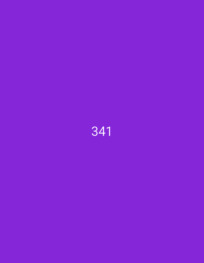 The image displays the number "341" in white text, centered on a solid purple background. There are no other discernible objects, people, or environmental features present in the image. Therefore, it is not possible to provide any details about the location in the city of Hakale, Pakistan.