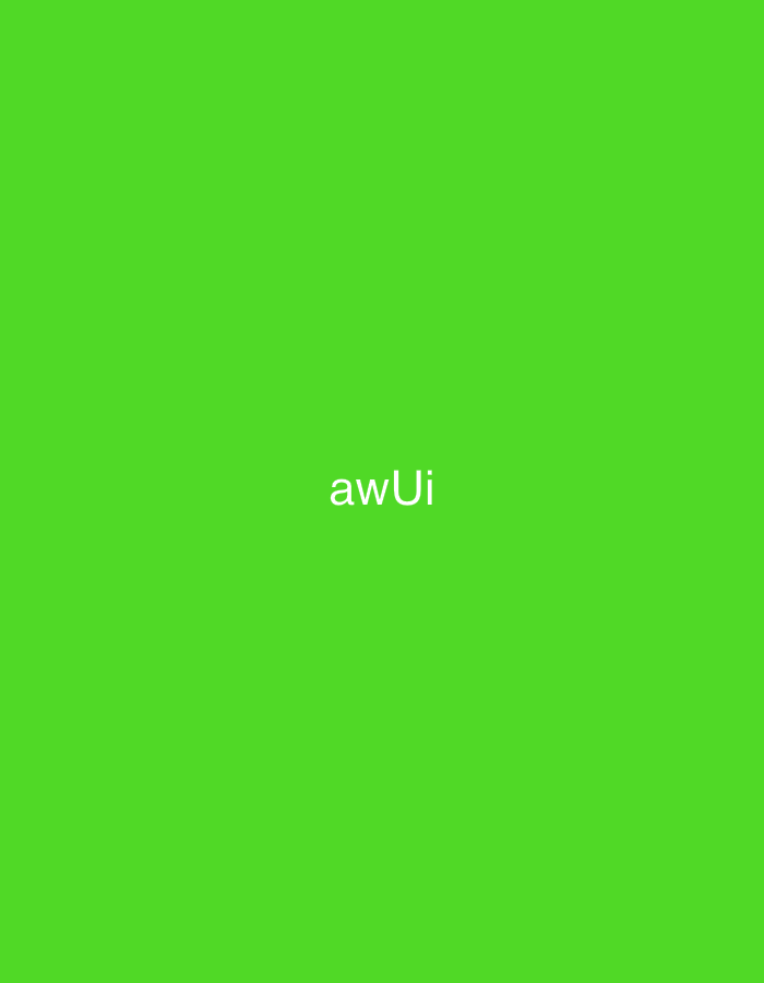 A digital graphic displays a uniform, vibrant lime green background. Centered horizontally and vertically on this background is the text "awUi" rendered in white, sans-serif characters. The image is contextualized as being within the city of Casablanca, Morocco.