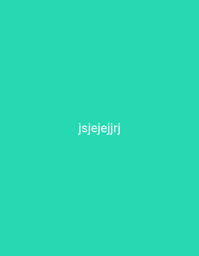 The image is a plain, bright teal background. In the center of the image, the white text "jsjejejrrj" is displayed. There are no other objects, people, or environmental details present in the image. The location in the city of Nsugpe, Nigeria is not depicted or implied by the image content.