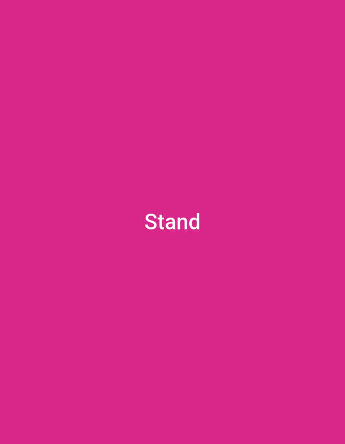 The image is a solid magenta background with the word "Stand" written in white text in the center. There is no indication of the city of Wuro Ngangandi, Nigeria in this image.
