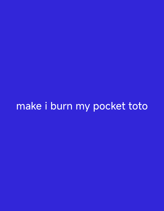 A dark blue background fills the image, upon which white text reads, "make i burn my pocket toto." There are no people, objects, or environmental details present beyond the text and background. The location of Ukpor, Nigeria is not discernible from the image.