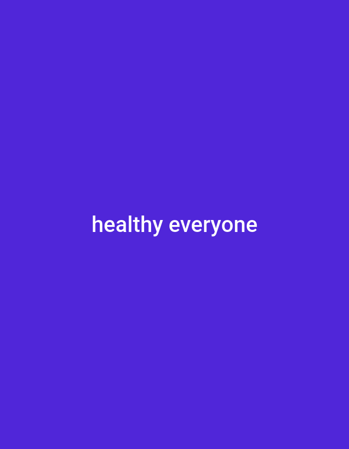 The image is a plain purple background with white text in the center that reads "healthy everyone". There are no people, objects, or interactions visible in the image. The location in Boyoteluk, Indonesia is not relevant to the image content.