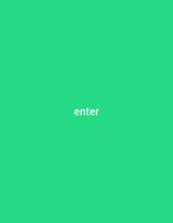 The image is a solid green background with the word "enter" written in white, centered. There is no identifiable location.
