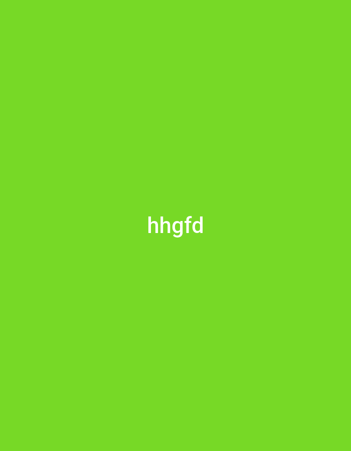 The image displays white, sans-serif text, "hhgfd", centered on a solid, vibrant lime green background. There are no other visible subjects, objects, or a discernable scene or setting. No activity or event is taking place. The time of day, weather, and specific location cues are absent, as is any conveyed emotion.