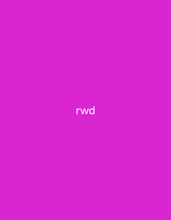 The image is a plain, bright magenta background with the text "rwd" in white, centered in the middle. There is no discernible location within the city of Jauro Sent, Nigeria, or any other discernible environment, people, subjects, objects, or actions.