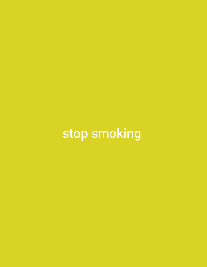 The image is a plain yellow background with white text that reads "stop smoking" centered in the middle. There are no people, objects, or environmental details visible in the image. The location in Gboko, Nigeria, is not discernible from the image itself.