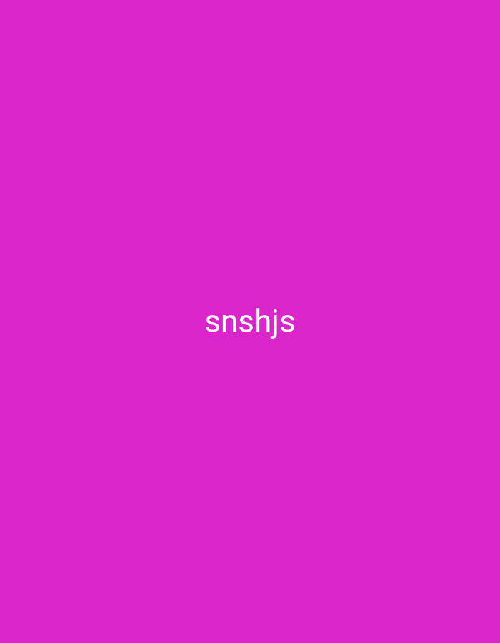 The image is a plain magenta background with the text "snshjs" in white, centered vertically and horizontally. There are no people, objects, actions, interactions, or environmental elements present. There is no indication of the location being Nsugpe, Nigeria.