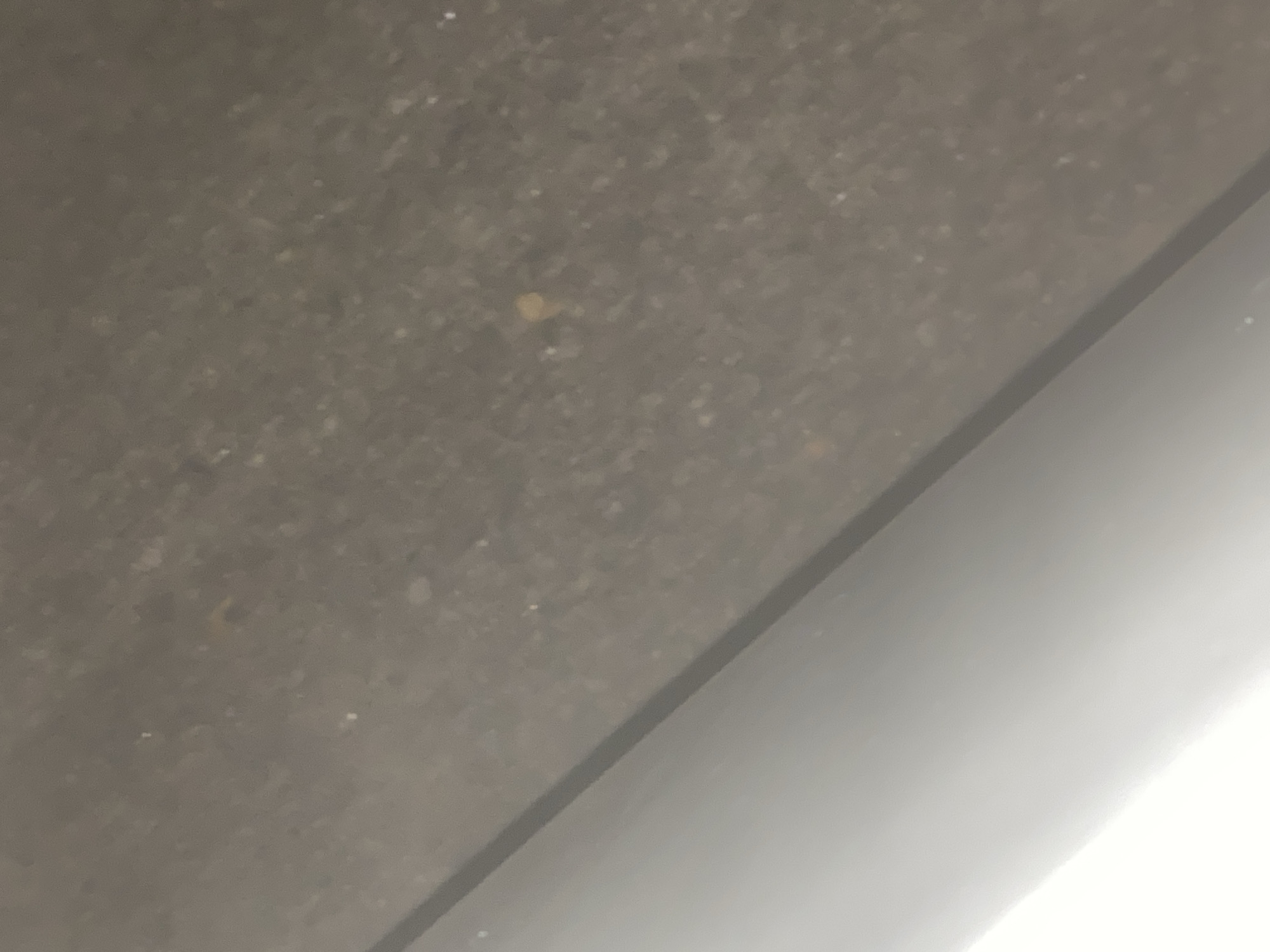 The image shows a close-up of a grey, textured surface in the upper-left portion. In the lower-right, there is a white, smooth surface. These two surfaces are separated by a dark, linear border. The location and city of Abuja, Nigeria, are not discernible from the image content. There is no indication of people, subjects, objects, actions, interactions, or additional environmental details.
